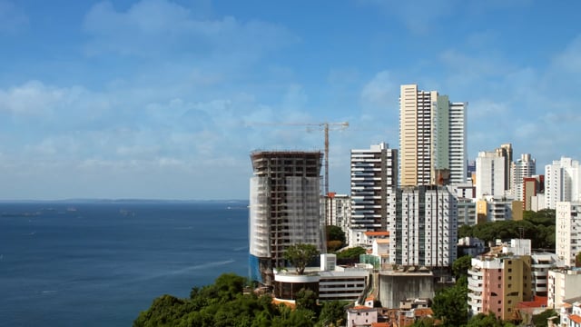 32-month construction of a 42-story luxury skyscraper